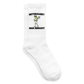 Tennisspieler Frosch Netzroller war Absicht - Tennissocken - Weiß - Rechts