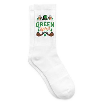 Smells Like Green Spirit Irish Parody Graphic - Tennissocken - Weiß - Rechts
