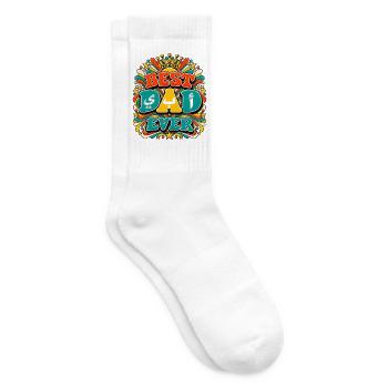 Retro Baba Kalligraphie Arabisch Stolzer Vater - Tennissocken - Weiß - Rechts