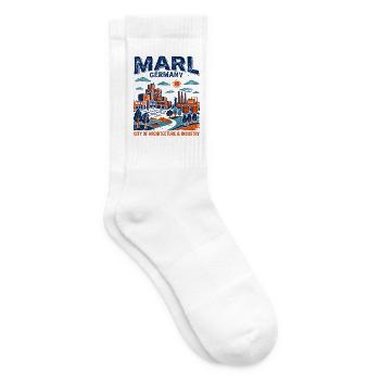Marl Germany City of Architecture And Industry - Tennissocken - Weiß - Rechts