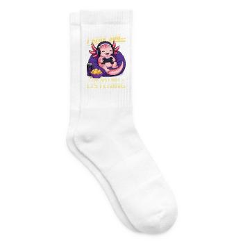 Funny Axolotl Gamer Gaming - Tennissocken - Weiß - Rechts