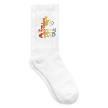 Motocross Papa - Tennissocken - Weiß - Rechts