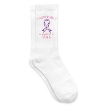 Monat des Überdosisbewusstseins Unterstützungsfrau - Tennissocken - Weiß - Rechts