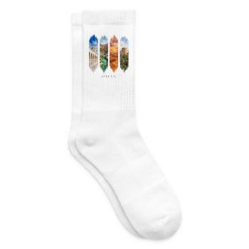 Oman Urlaub Travel – Wüste & Orient Motiv - Tennissocken - Weiß - Rechts