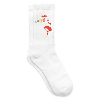 Fallschirmspringer Evolution Absprung Fallschirm - Tennissocken - Weiß - Rechts