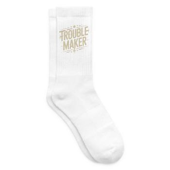 Troublemaker Frechdachs Rabauke Geschwister Kinder - Tennissocken - Weiß - Rechts