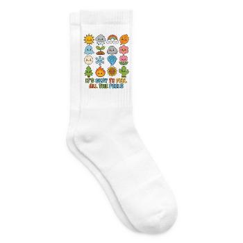 Welttag der psychischen Gesundheit Kinder für Jungen - Tennissocken - Weiß - Rechts
