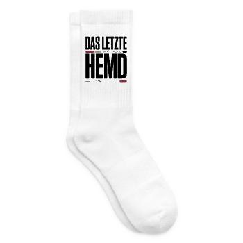Das Letzte Hemd Steuerzahler Inflation Steuern - Tennissocken - Weiß - Rechts