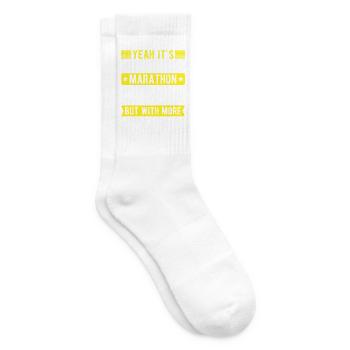 Cross Country Runner Design - XC Coach - Running - Tennissocken - Weiß - Rechts