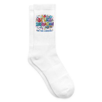 Sei wie Subtraktion mach einen Unterschied Mathematiklehrer - Tennissocken - Weiß - Rechts