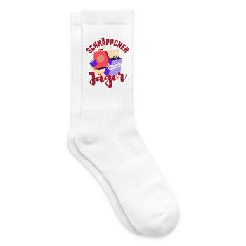 Schnäppchen Geschenk lustig Sparen Shopping Jäger - Tennissocken - Weiß - Rechts