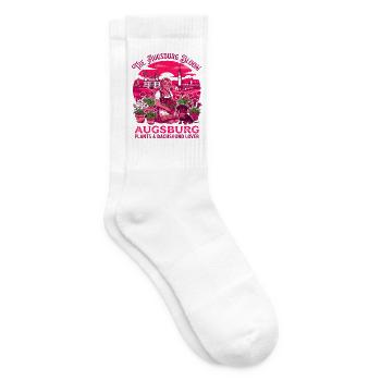 Augsburg Bloom Plants And Dachshund Lover - Tennissocken - Weiß - Rechts