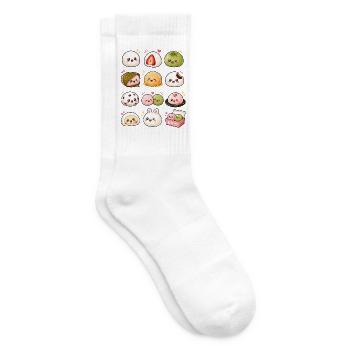Kawaii Mochi | Japanische Süßigkeiten - Tennissocken - Weiß - Rechts