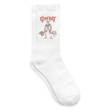 Gym Rat Lustiges Bodybuilder-Gewichtheben-Workout - Tennissocken - Weiß - Rechts