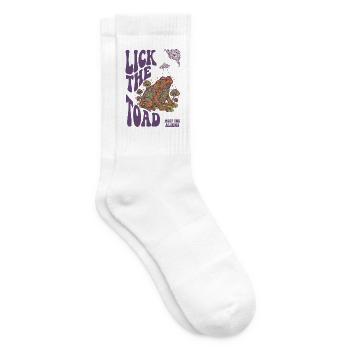 Psychedelisches Musikfestival Lick The Toad Meet The The - Tennissocken - Weiß - Rechts