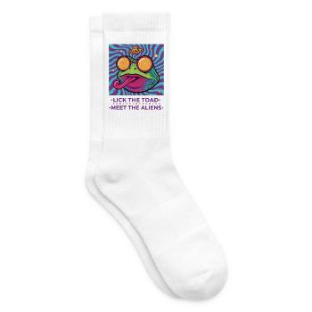 Trippy Musikfestival Lick The Toad - Tennissocken - Weiß - Rechts