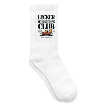 Würstchen Club Bratwurst Grillen JGA Grillmeister - Tennissocken - Weiß - Rechts
