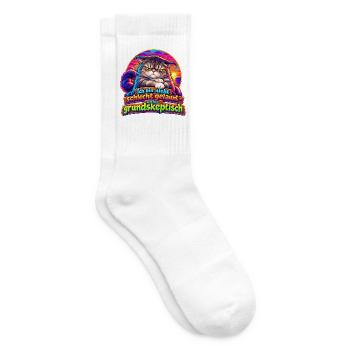 Ich bin nicht schlecht gelaunt - ich bin - Tennissocken - Weiß - Rechts