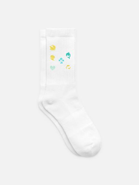 Tropische Insel Südsee - Tennissocken - Weiß