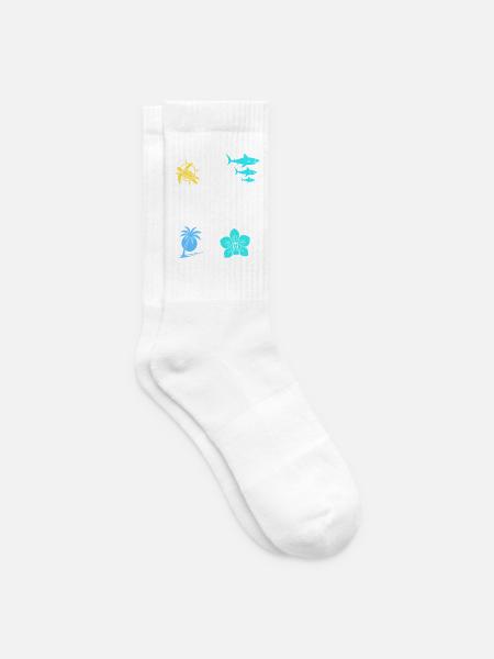 Tropische Südsee Urlaub - Tennissocken - Weiß