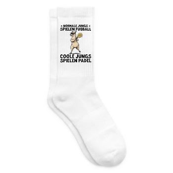 Padelspieler Lama Coole Jungs spielen Padel - Tennissocken - Weiß - Rechts