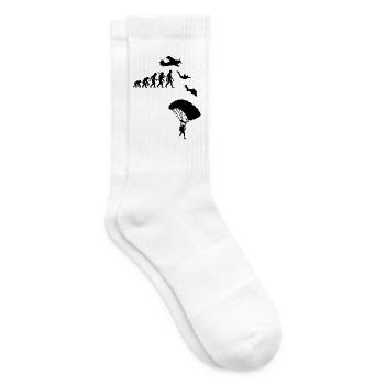 Fallschirmspringer Absprung Fallschirm Springen - Tennissocken - Weiß - Rechts