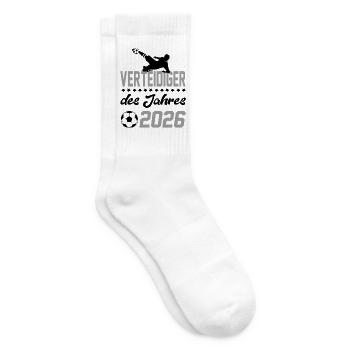 Verteidiger 2026 Fußball Fußballspieler Sport Fun - Tennissocken - Weiß - Rechts