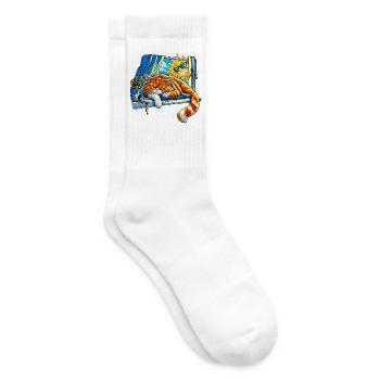Dein Optimismus stört meine innere Ruhe - Tennissocken - Weiß - Rechts