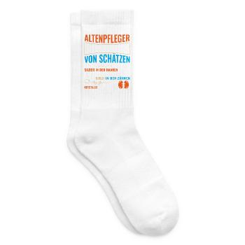 Altenpflege Pfleger Pflegepersonal Pflegekraft - Tennissocken - Weiß - Rechts