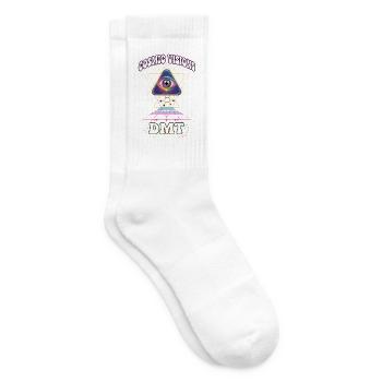 Psychedelisches Festival Cosmic Visions DMT Journey Within - Tennissocken - Weiß - Rechts