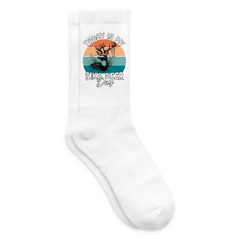 Sikahirsch Sika Deer - Tennissocken - Weiß - Rechts