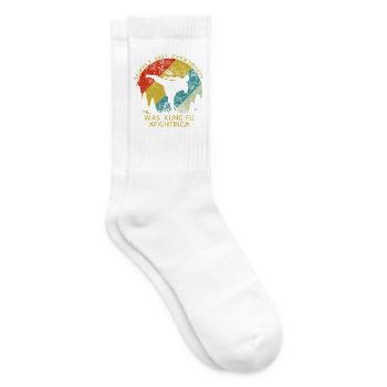 Kung Fu Kampfkünste Lustig Sarkastisch - Tennissocken - Weiß - Rechts