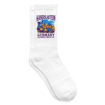 City Kaiserslautern Germany Palatinate Forest - Tennissocken - Weiß - Rechts