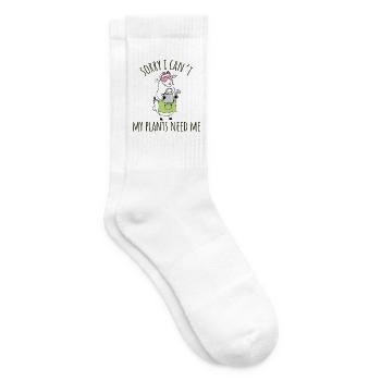 Gardening Sheep Meine Pflanzen brauchen mich - Tennissocken - Weiß - Rechts