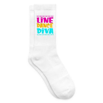 Linedance - Tennissocken - Weiß - Rechts
