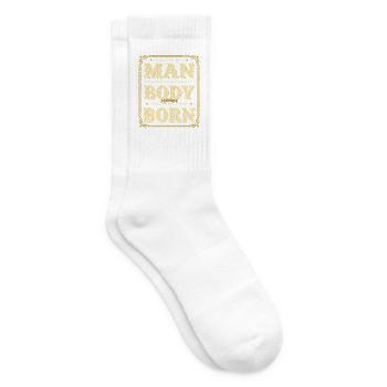 Geboren im Körper eines Mannes - Tennissocken - Weiß - Rechts