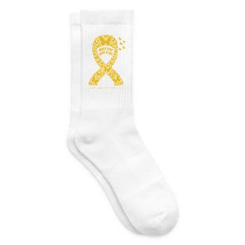  Niemals Die Hoffnung Aufgeben - Tennissocken - Weiß - Rechts