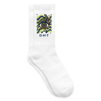 Trippy Festival Hippie Musik Trippy Pilzkrawatte - Tennissocken - Weiß - Rechts
