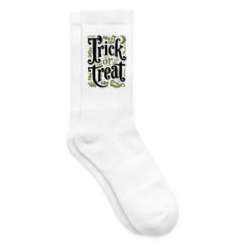 Trick or Treat Halloween Kostüm - Tennissocken - Weiß - Rechts