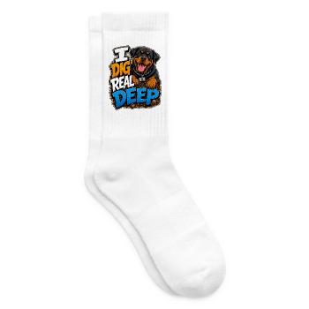 Rottweiler - Tennissocken - Weiß - Rechts