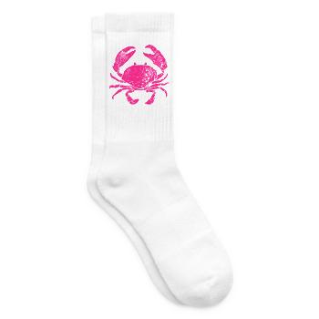Krabbe Krebs Strand Meerestier - Tennissocken - Weiß - Rechts