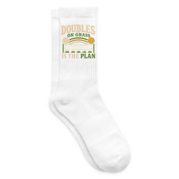 Gras Volleyball Outdoor Volleyball Spieler - Tennissocken - Weiß - Rechts