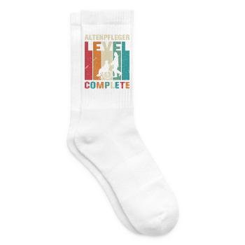 Altenpflege Pfleger Pflegepersonal Pflegekraft - Tennissocken - Weiß - Rechts