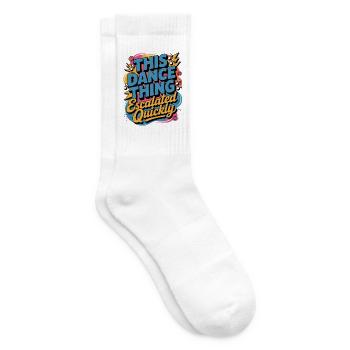 Diese Tanzsache eskalierte schnell, lustiges Zitat. - Tennissocken - Weiß - Rechts