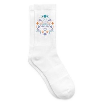 Trippy Festival Hippie Musik Trippy Pilzkrawatte - Tennissocken - Weiß - Rechts