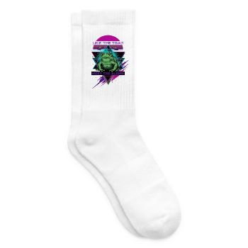Trippy Musikfestival Lick The Toad - Tennissocken - Weiß - Rechts
