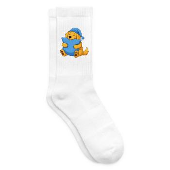Schläfriger Golden Retriever - Tennissocken - Weiß - Rechts