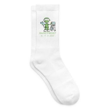 Anästhesist Arzt Narkosearzt Beruf Humor Medizin - Tennissocken - Weiß - Rechts