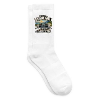 Mein Ruhestandsplan Cabrio fahren in der Rente  - Tennissocken - Weiß - Rechts