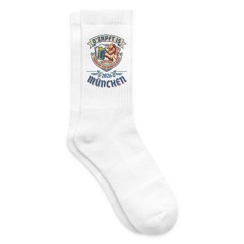 München 2026 - Oktober, Bier, Festzelt und Gaudi - Tennissocken - Weiß - Rechts